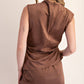 Mock Neck Sleeveless Top