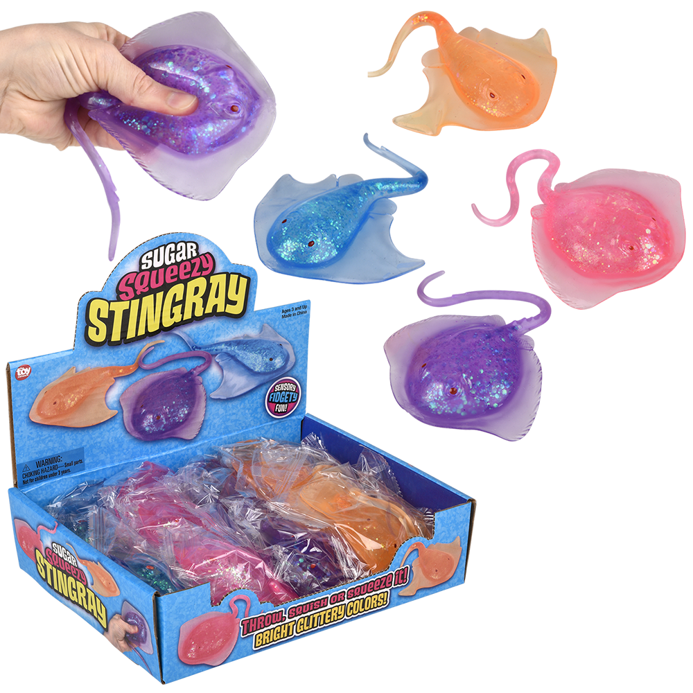 (T) 5.25" SQUEEZY SUGAR STING RAY 12CT
