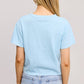 PUFF' Champagne Diet Graphic S/S Seamless Faux Crop