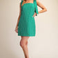 Tie-Strap Square-Neck Mini Dress