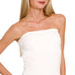 Cotton Tube Built-in Bra Top