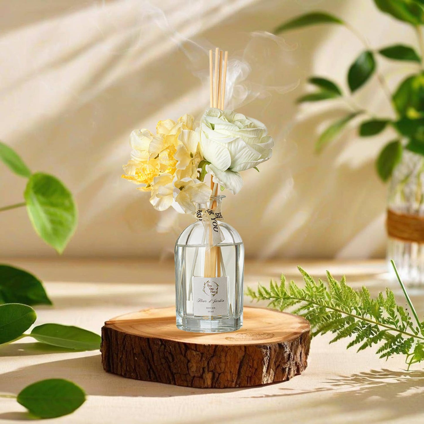 120Ml / 4.05 FL Oz Reed Diffuser Sets Faux Flowers