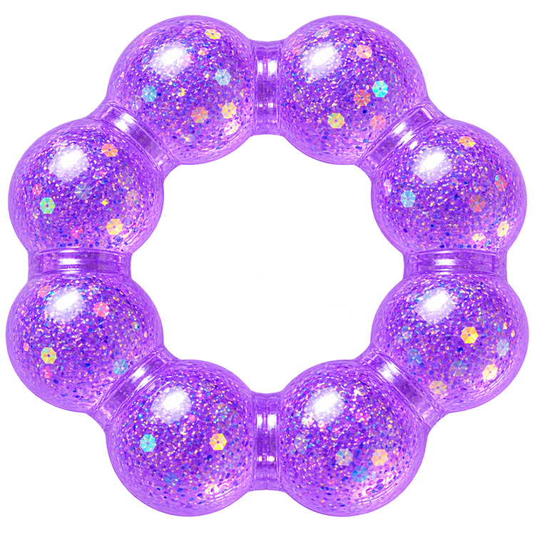 Fun Doh Squishy Sparkle Glitter Sensory Bracelet- 12/Display