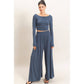 Long Sleeve Top & Wide Leg Pants Set