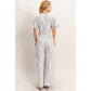 Striped Twist Front Top & Pants