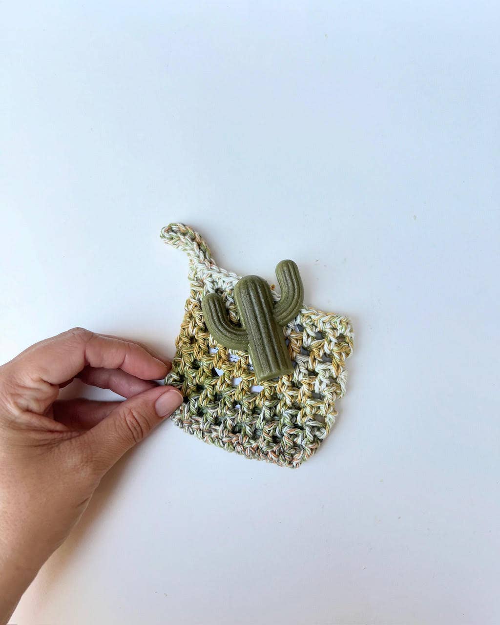 Cactus Mini Soap (Single): Agave (Greens)