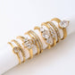 Baguette rhinestone cocktail eternity band Ring | 40R143