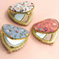 TRAVEL POCKET COMPACT HANDHELD FLORAL MIRROR | 40M103