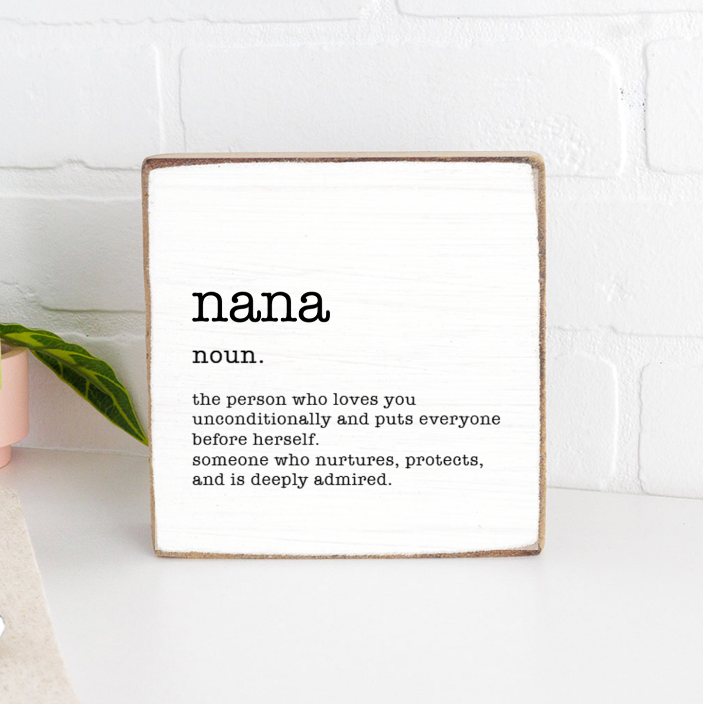 Nana Definition Block Sign | Grandma Gift | Rustic Decor