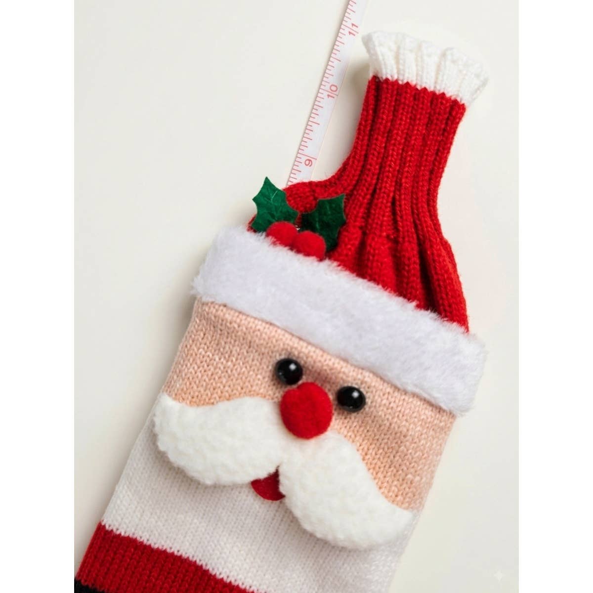 Christmas Theme Sweater Knitted Wine Bottle Bag