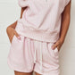 Gingham Zip Up Top Short Set