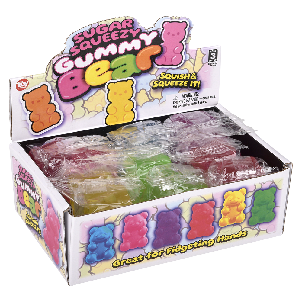 (T) 2" SUGAR SQUEEZY YUMMY BEAR       12/DISP