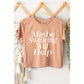 MAYBE SWEARING WILL HELP GRAPHIC CROP TOP