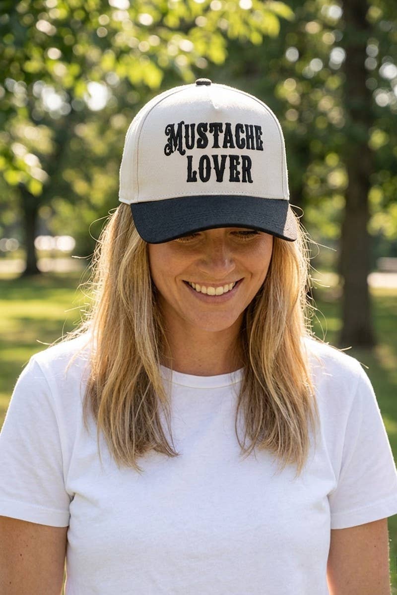 Mustache Lover Two Tone Snapback Hat