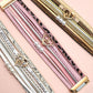 MAGNETIC BUCKLE HEART SHAPED WORD PRINT BRACELET | 40B5136
