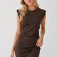 BUTTERY SOFT CINCHED DRESS FWMD3757