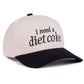 ,,,,....0204 I Need A Diet Coke Two Tone Corduroy Cap SI-28986