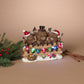 Christmas Lighted Resin Highland Cow with Timer 8.27"L