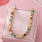 Multicolor Square Gemstone Long Necklace | 80N92826
