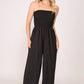 Smocked Strapless Jumpsuit