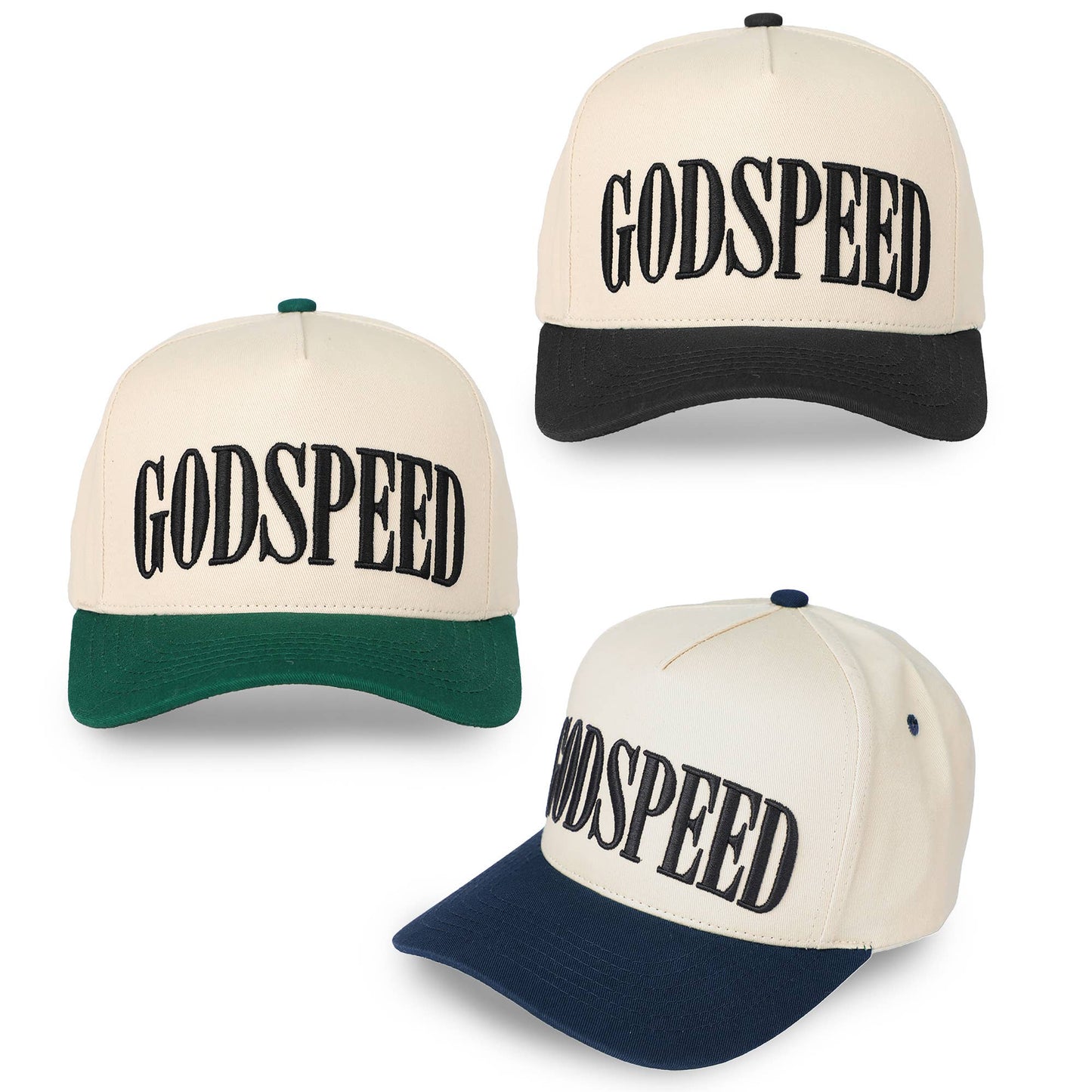 C.C GODSPEED letter embroidered trucker cap
