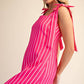 Tie-Strap Square-Neck Mini Dress