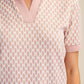 Collar Neck Short-Sleeve Polo Top
