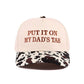 `Put It On My Husband's Tab Two Tone Canvas Cap