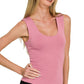 `Double Layer Rayon Tank Top Zenana