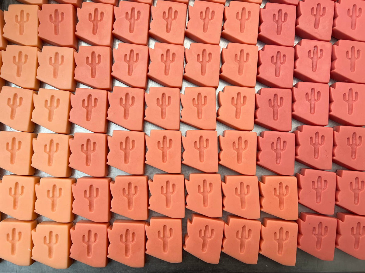 Arizona Mini Soap (Single): Cactus Flower (White + Pink)