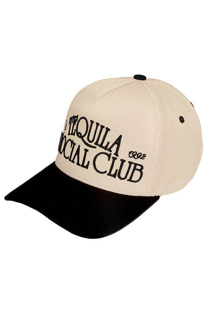 C.C Tequila Social Club embroidered trucker cap
