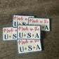 Made in the USA embroidered Patcj