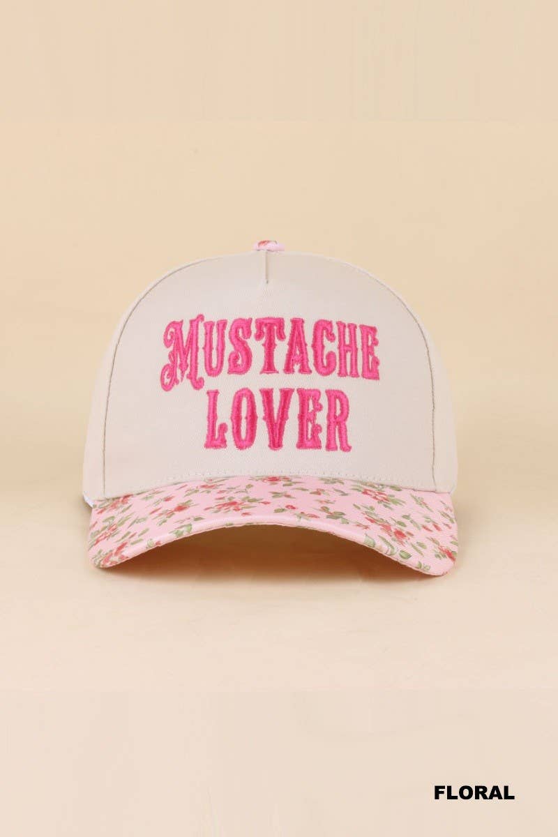 Mustache Lover Two Tone Snapback Hat