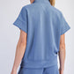 MODAL SCUBA QUARTER ZIP SHORT SLEEVE TOP
