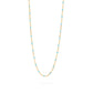 18K Gold Stainless Steel Turquoise Chain Necklace