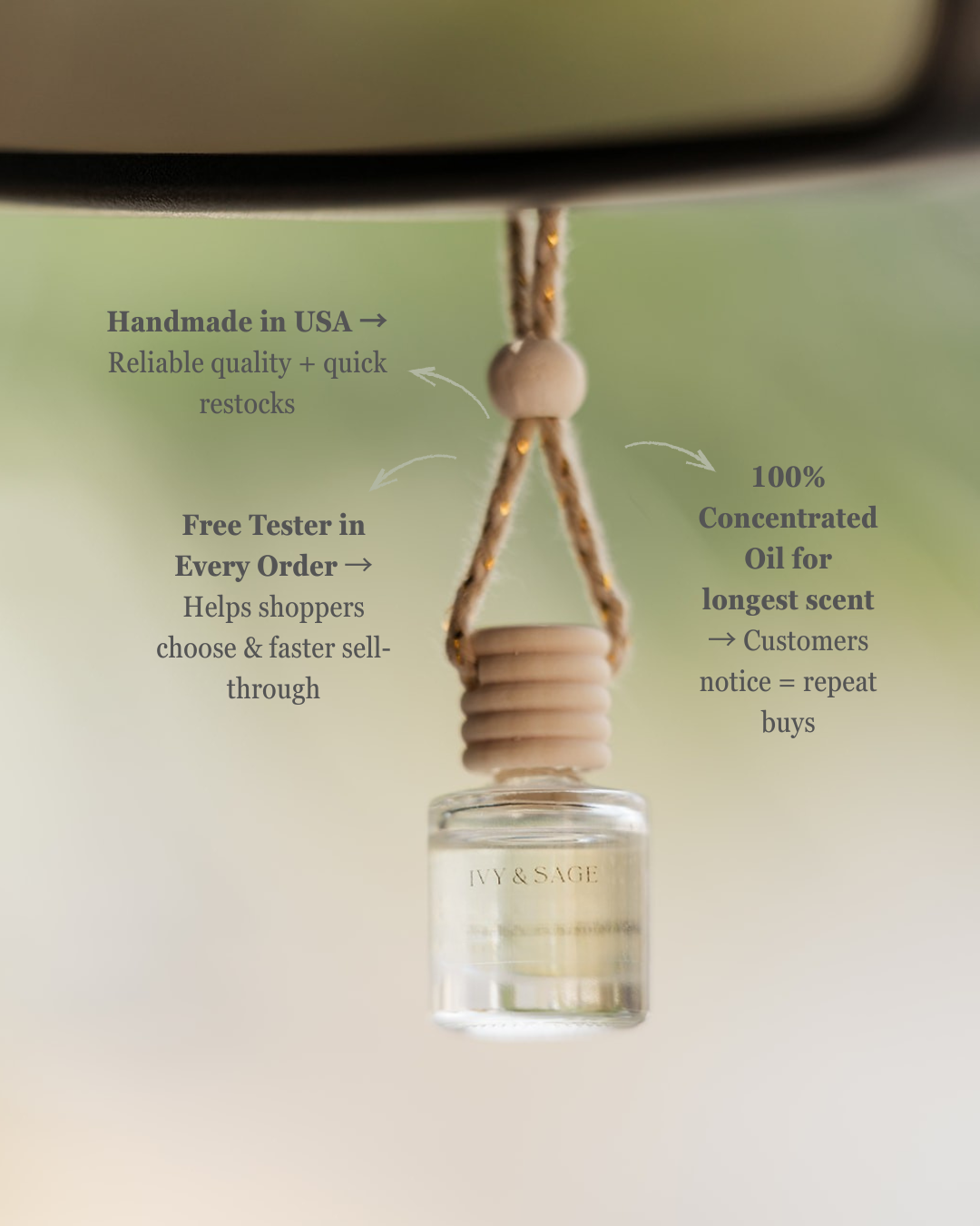 Santal 13 Car Diffuser – Sandalwood + Cardamom + Musk