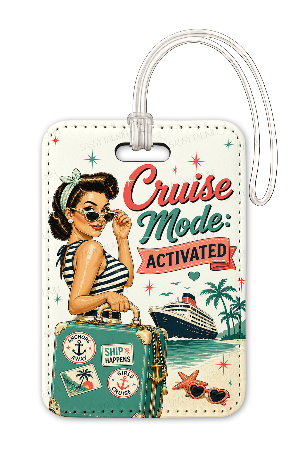 Sassy girl, Luggage Tag, Cruise Mode