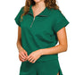 Scuba High Neck Half Zip Top & Dolphin Shorts Set Zenana