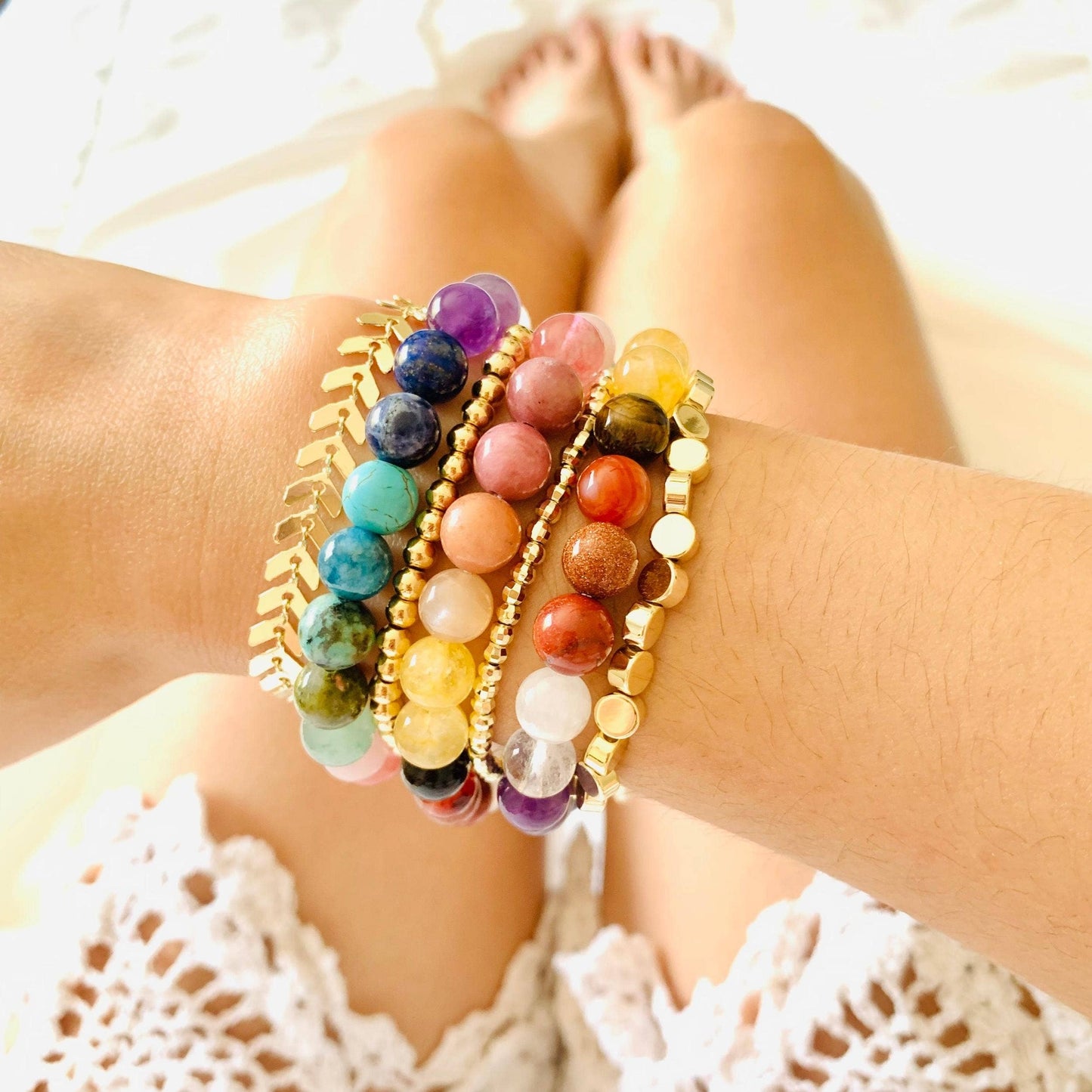 Chakra Zodiac Crystal Bracelet