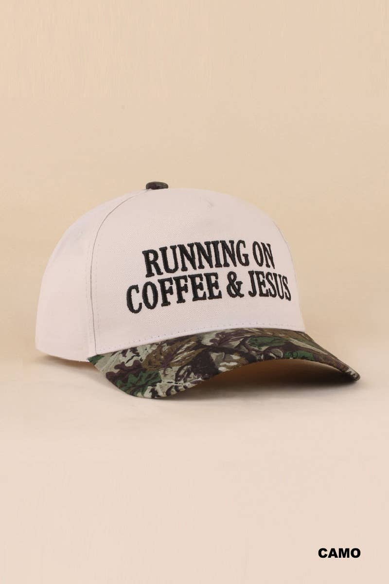 Coffee & Jesus Two Tone Cotton Hat