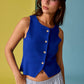 PT50333 Audrey Sleeveless Button Up Top