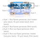 Shades of Blue Crystal BYOB Bracelet Stack