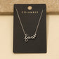 Handwritten Fuck Pendant Necklace