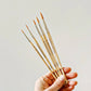 Watercolor paintbrush set of five wood brushes