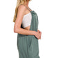 SI-26568 Knot Strap Romper w/ pockets