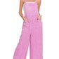 ..Washed Double Gauze Wide Leg Overalls
