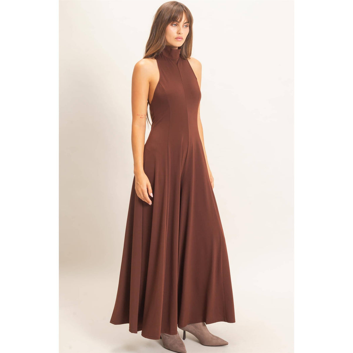 Sleeveless Halter Neck Jumpsuit
