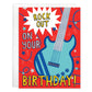 Birthday Greeting Card - Rock Guitar-Kids