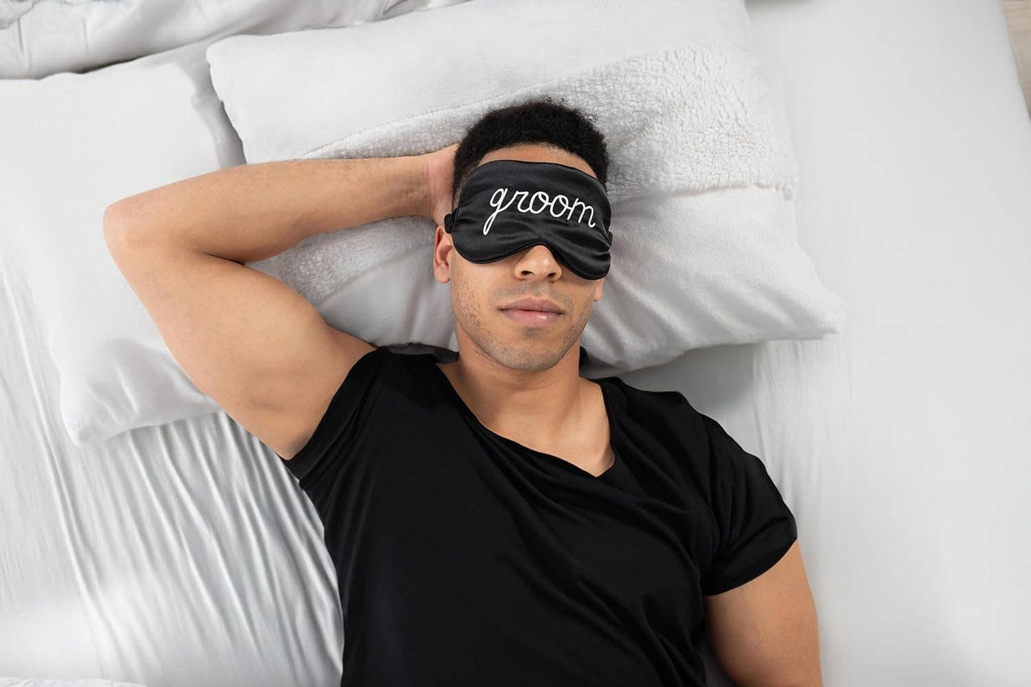 Luxury Adjustable Satin Sleep Eye Mask  - Bride/Groom/Squad