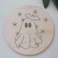 Retro Ghost Ornament Embroidery Kit – Halloween DIY Craft